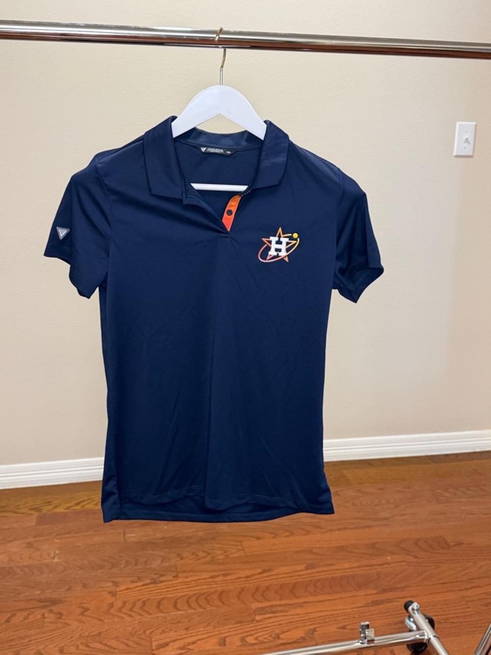 Houston Astros Kids Navy Short-Sleeve Polo with Team Logo